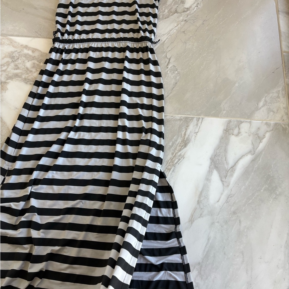 Fever Black and Grey Striped Dress - Picture 5 of 6